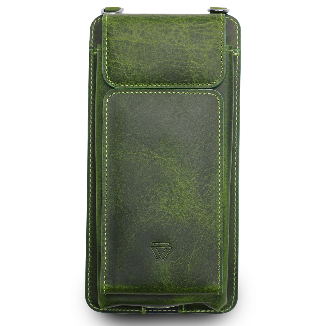 Neck Strap El Yapımı Hakiki Deri iPhone 12 Pro Kılıfı