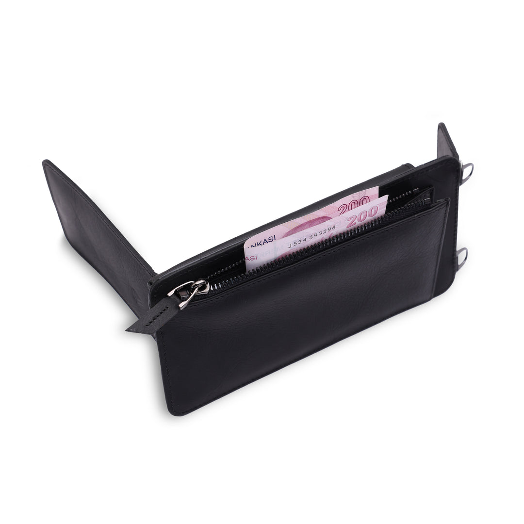 Neck Strap El Yapımı Hakiki Deri iPhone 12 Pro Kılıfı