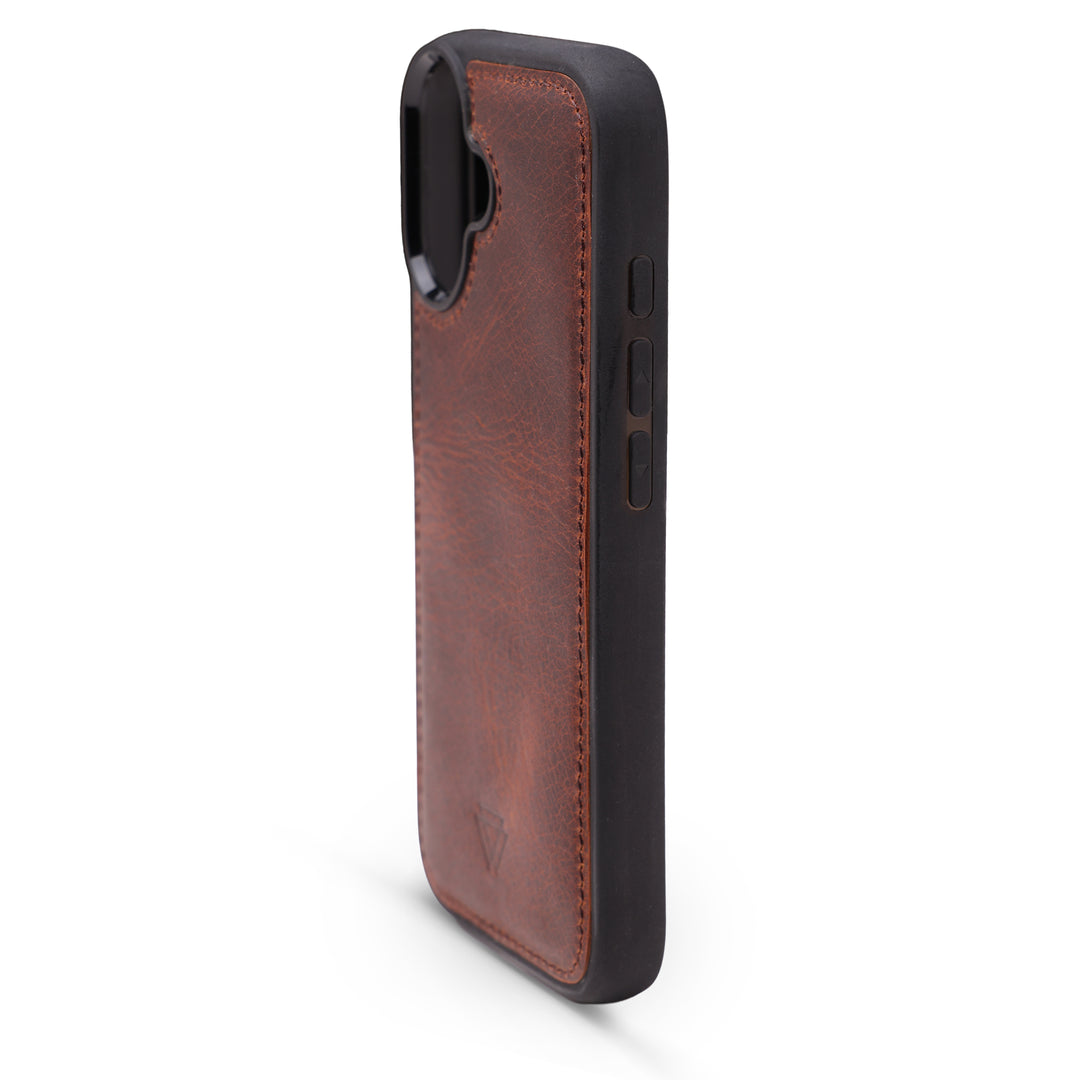 Back Cover El Yapımı Hakiki Deri iPhone 16