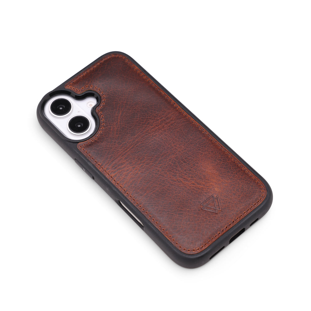 Back Cover El Yapımı Hakiki Deri iPhone 16