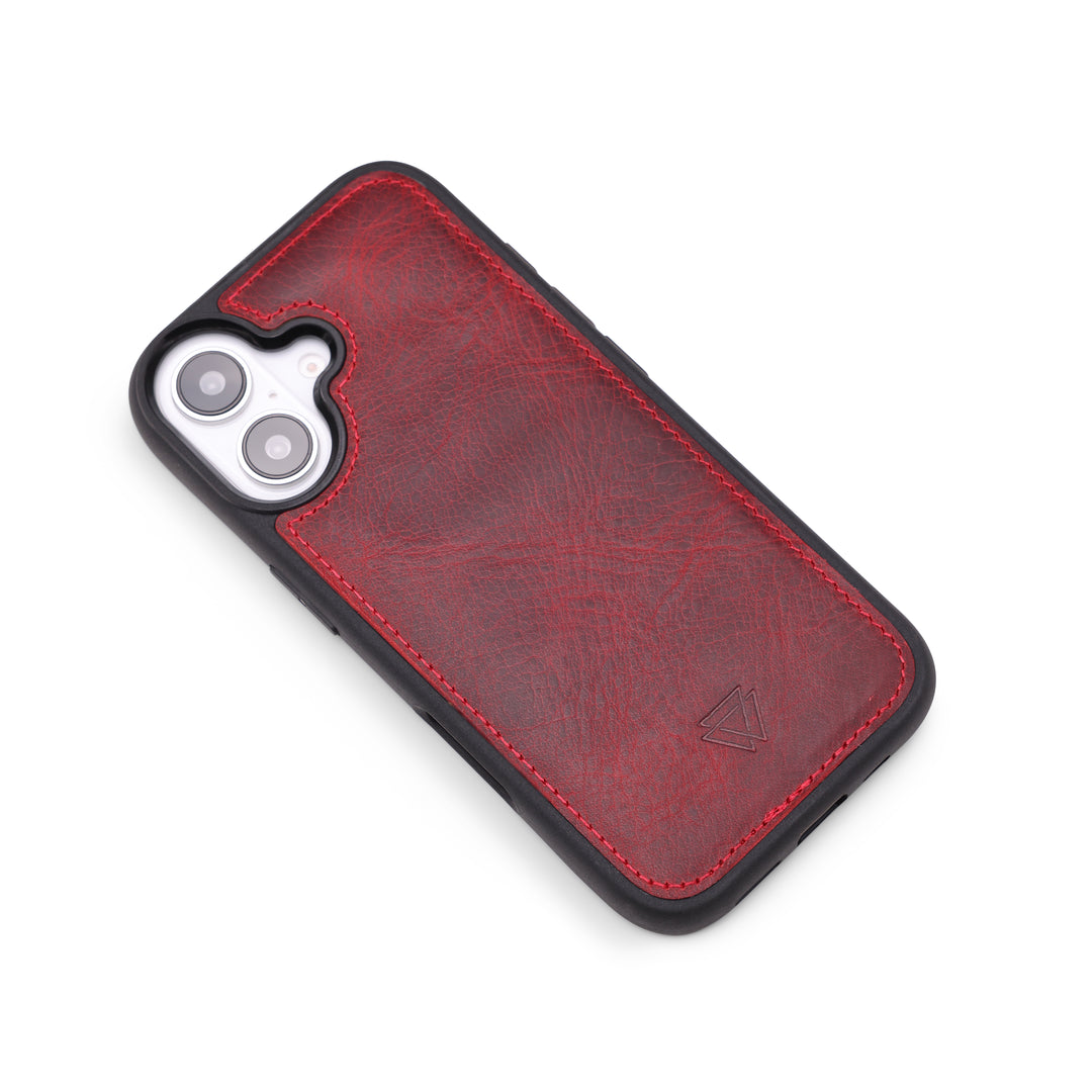 Back Cover El Yapımı Hakiki Deri iPhone 16