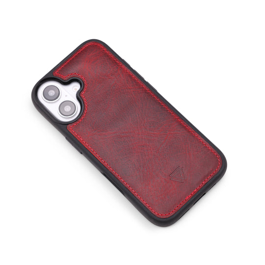 Back Cover El Yapımı Hakiki Deri iPhone 16