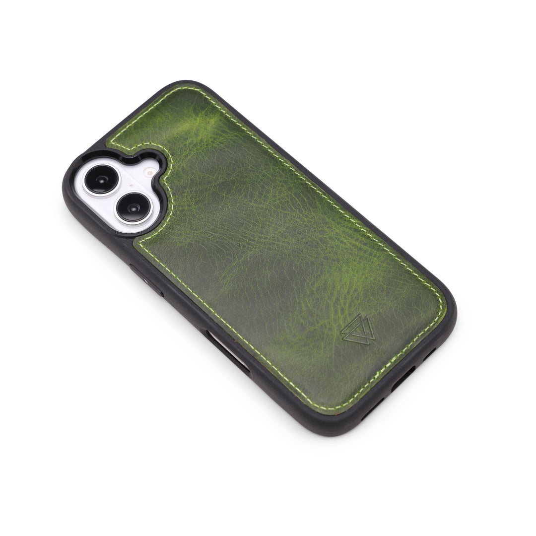 Back Cover El Yapımı Hakiki Deri iPhone 16