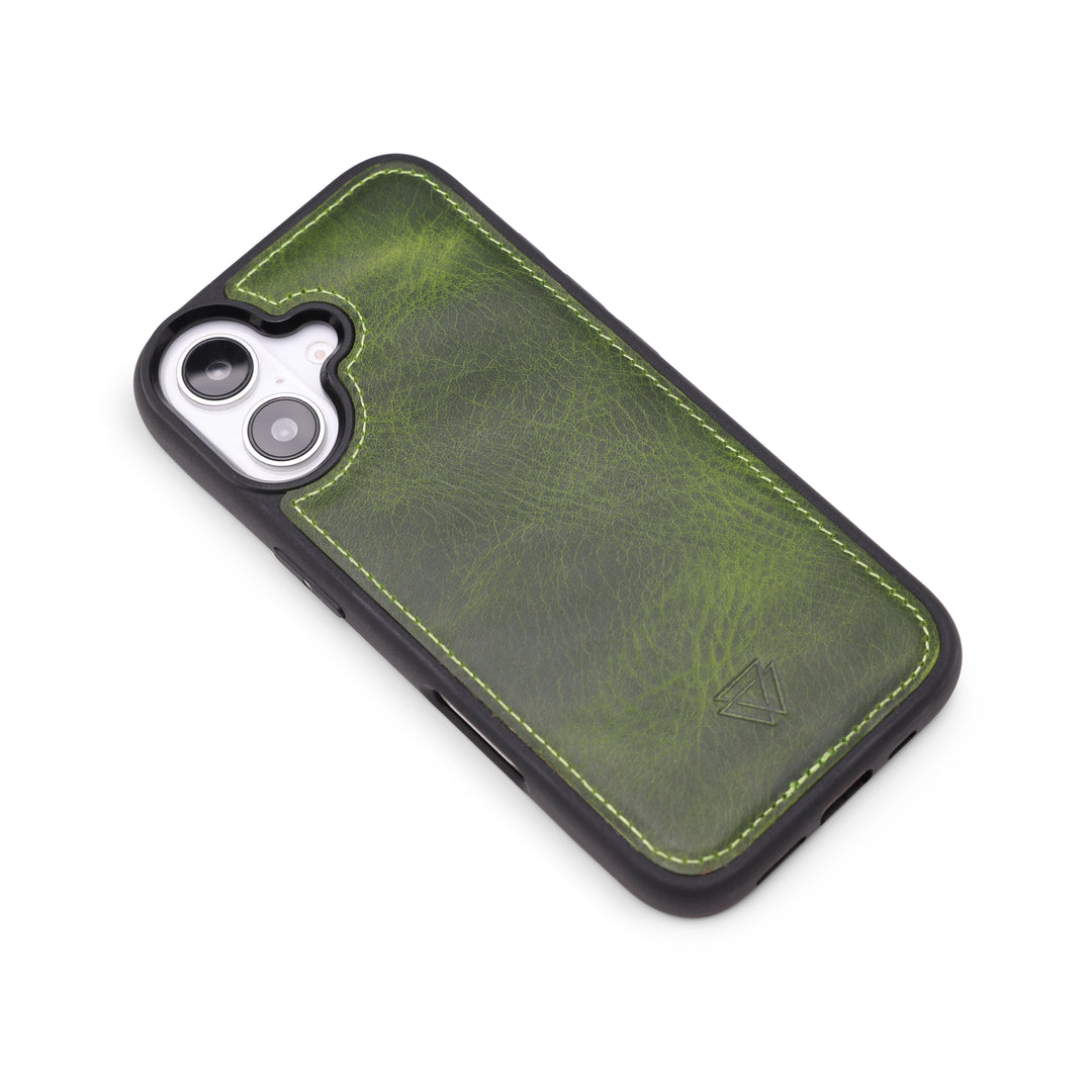 Back Cover El Yapımı Hakiki Deri iPhone 16