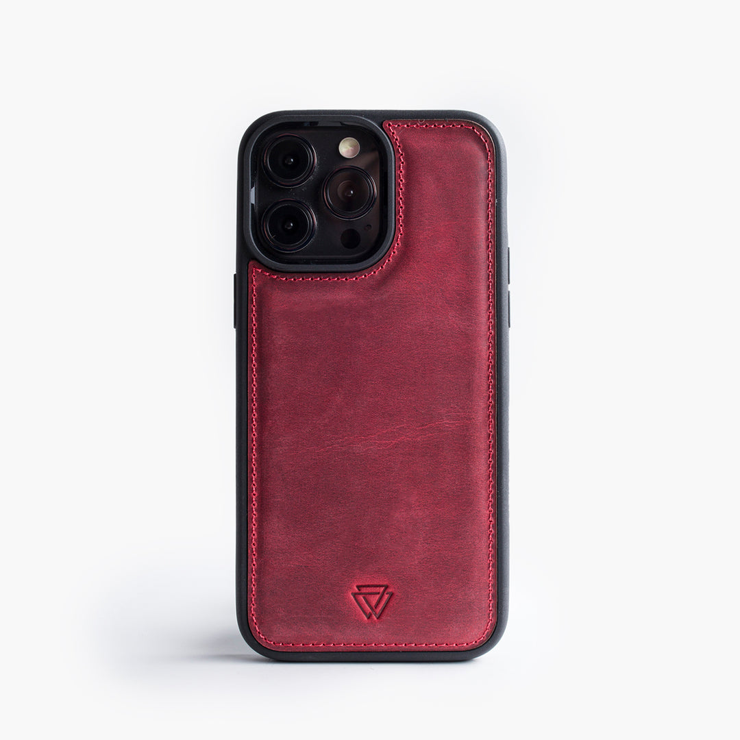 Back Cover Magsafe Case El Yapımı Hakiki Deri iPhone 15 Kılıfı