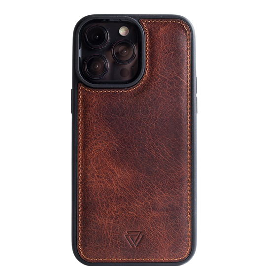 Back Cover Magsafe Case El Yapımı Hakiki Deri iPhone 16 Pro Kılıfı