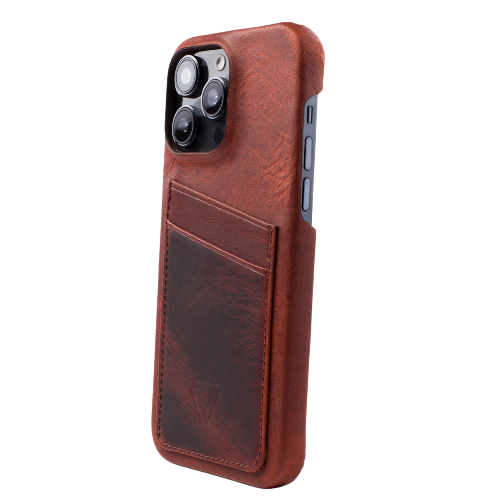 Full Wrap C.C. El Yapımı Hakiki Deri iPhone 13 Kılıfı