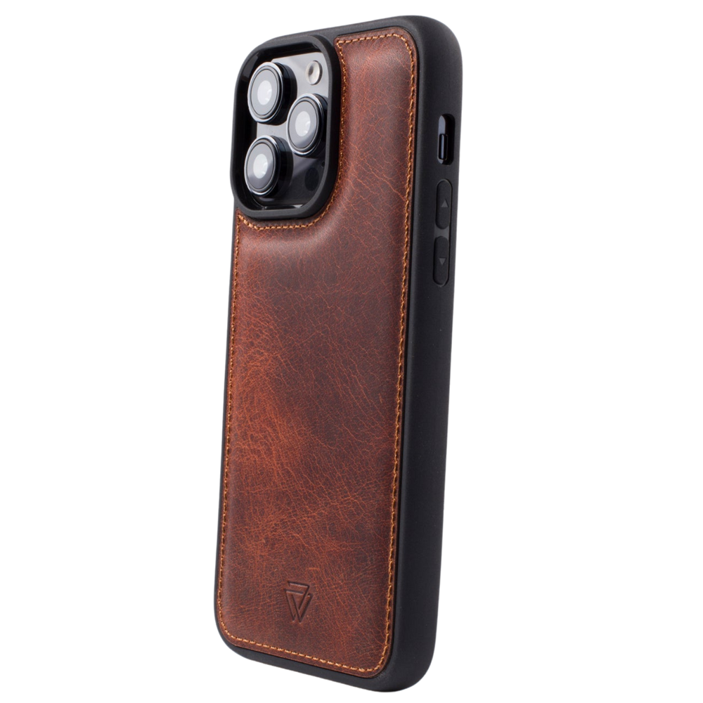 Back Cover El Yapımı Hakiki Deri iPhone 14 Pro Max Kılıfı