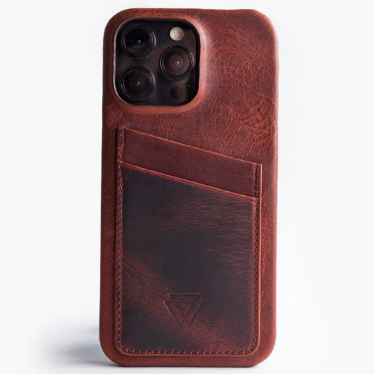 Full Wrap C.C. El Yapımı Hakiki Deri iPhone 12 Pro Max Kılıfı