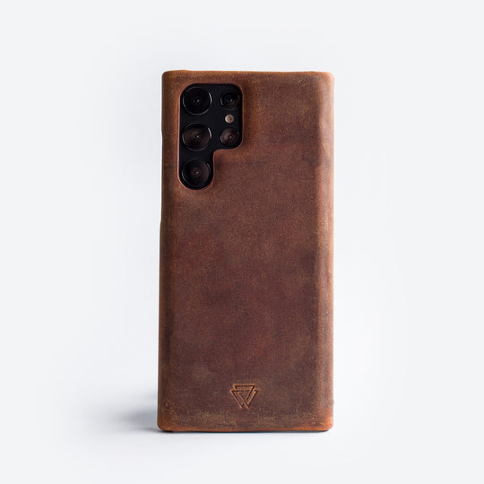 Full Wrap El Yapımı Hakiki Deri Samsung Galaxy S24 Ultra Kılıfı