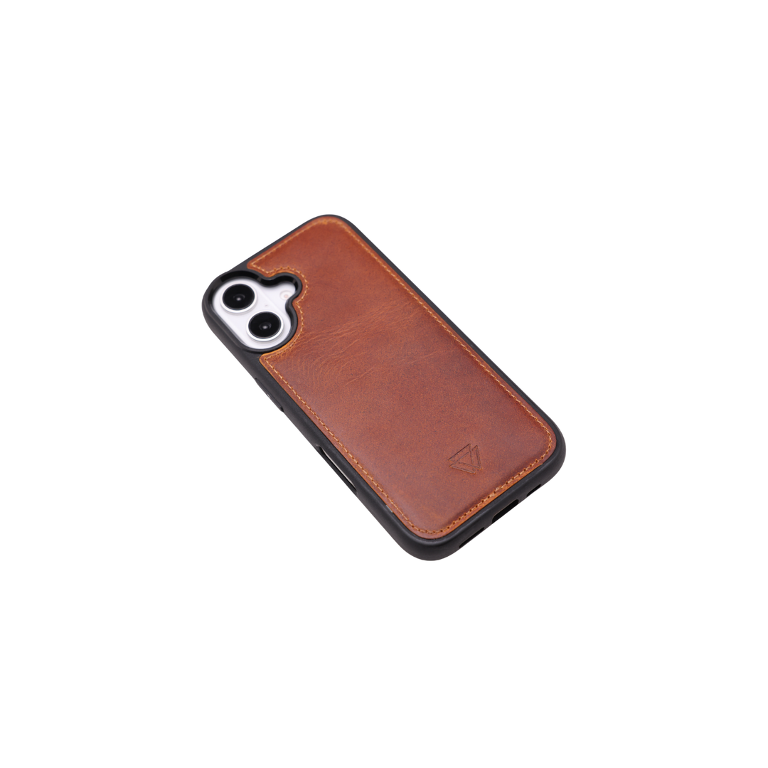 Back Cover El Yapımı Hakiki Deri iPhone 16