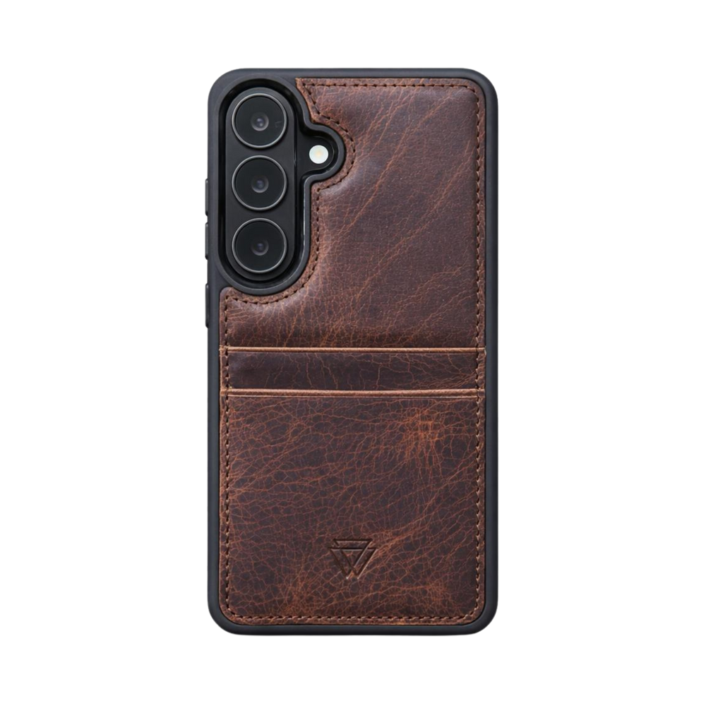 Back Cover C.C. El Yapımı Hakiki Deri Samsung Galaxy S26 Kılıfı