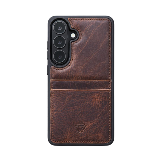 Back Cover C.C. El Yapımı Hakiki Deri Samsung Galaxy S26 Kılıfı