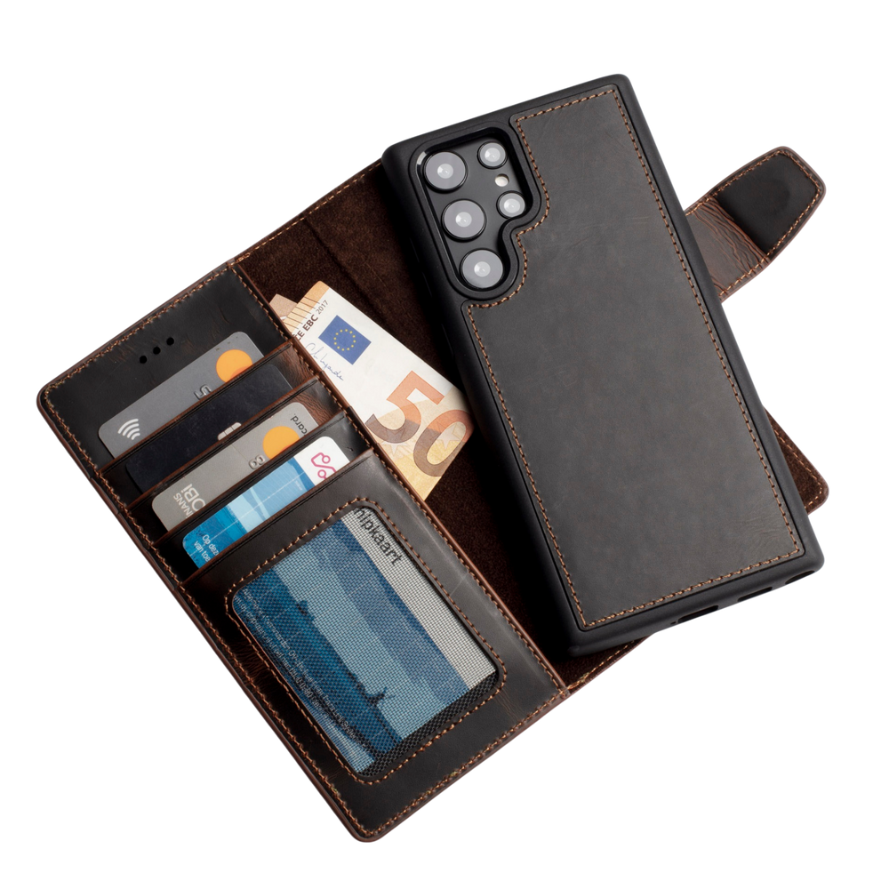 Magic Case El Yapımı Hakiki Deri Samsung Galaxy S23 Ultra