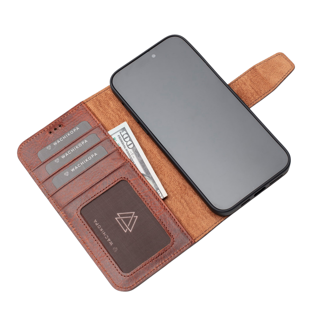 Classic Case El Yapımı Hakiki Deri iPhone 16 plus