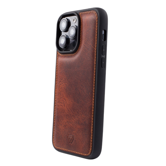 Back Cover El Yapımı Hakiki Deri iPhone 16 Pro Max Kılıfı