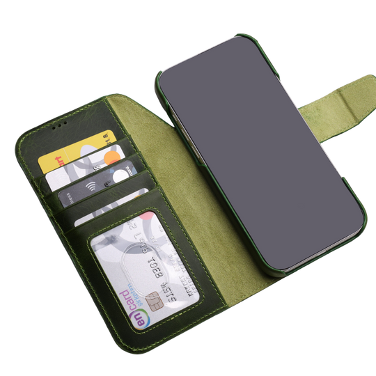 Full Wrap Magic Case El Yapımı Hakiki Deri iPhone 17 Pro Kılıfı