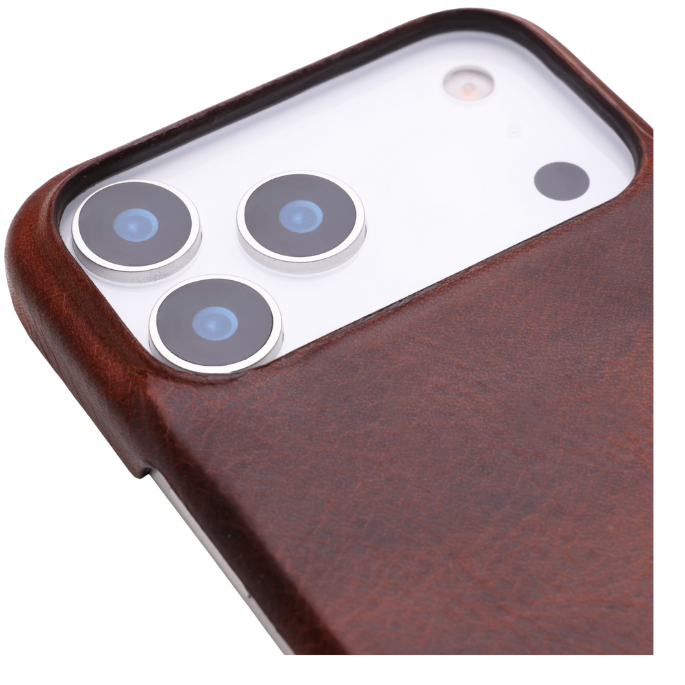 Full Wrap Magsafe El Yapımı Hakiki Deri iPhone 17 Pro Max Kılıfı