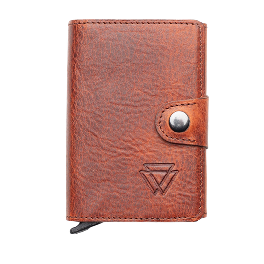 El Yapımı Hakiki Deri Mechanized Multi Wallet