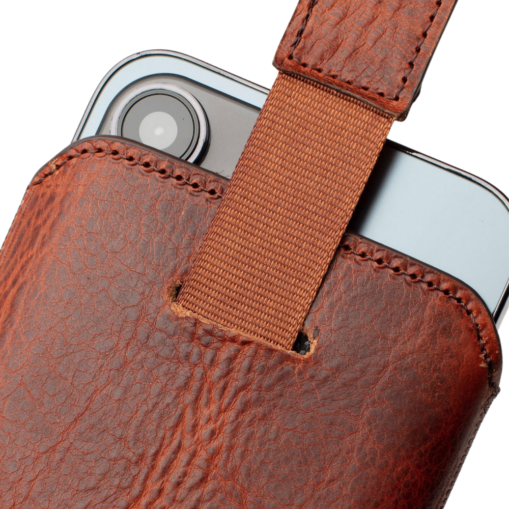 Pull-up El Yapımı Hakiki Deri iPhone 16 Pro Max Kılıfı