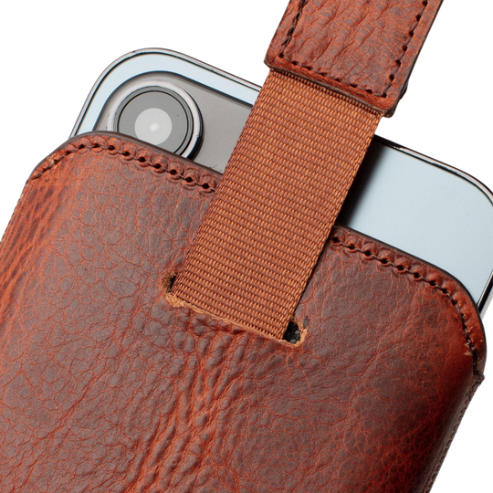 Pull-up El Yapımı Hakiki Deri iPhone 16 Pro Max Kılıfı