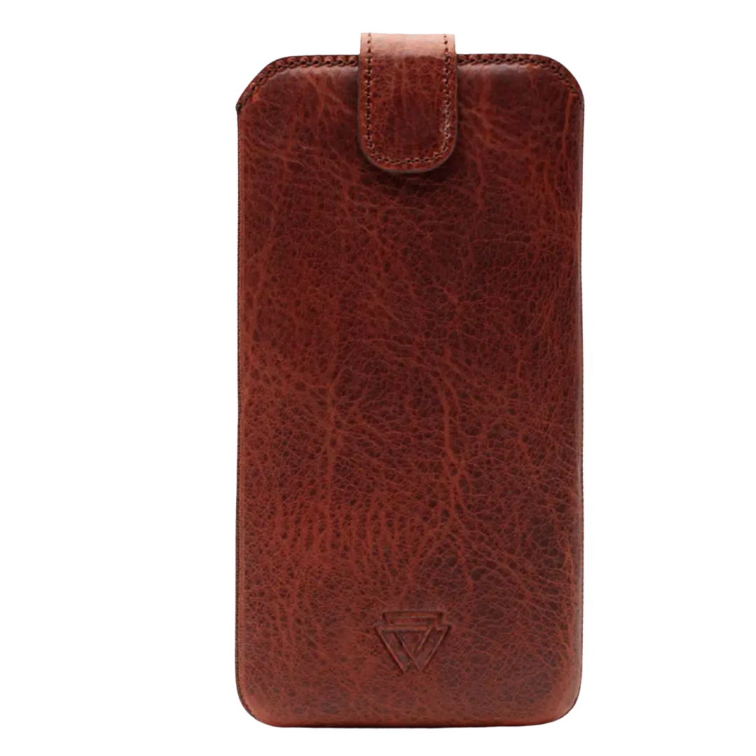 Pull-up El Yapımı Hakiki Deri iPhone 16 Pro Max Kılıfı