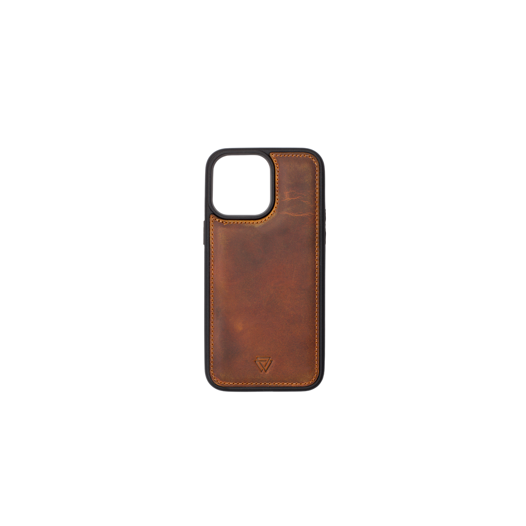 Back Cover Magsafe Case El Yapımı Hakiki Deri iPhone 15 Pro Max Kılıfı