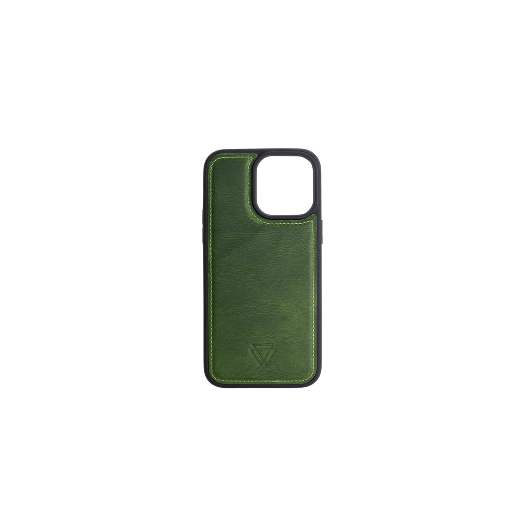 Back Cover Magsafe Case El Yapımı Hakiki Deri iPhone 15 Kılıfı