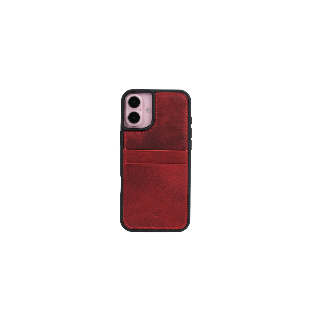 Back Cover C.C. El Yapımı Hakiki Deri iPhone 17 Kılıfı