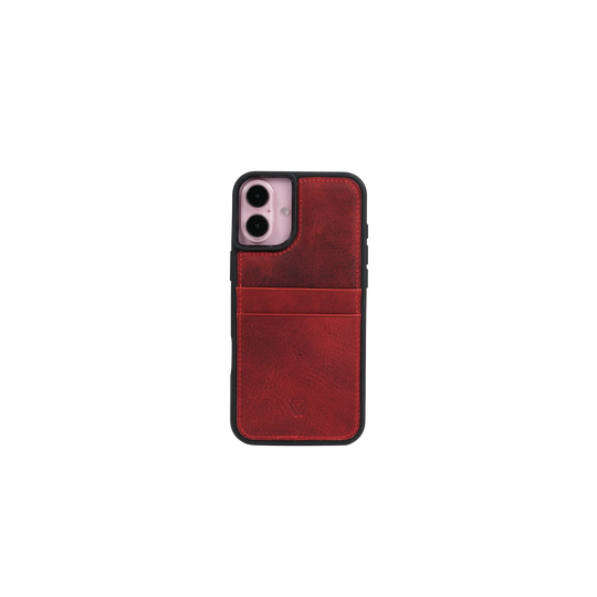 Back Cover C.C. El Yapımı Hakiki Deri iPhone 17 Kılıfı