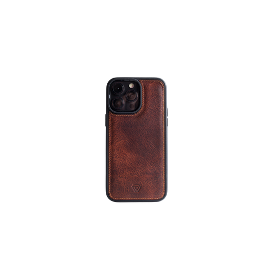 Back Cover Magsafe Case El Yapımı Hakiki Deri iPhone 15 Kılıfı