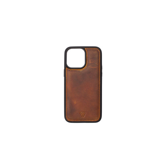Back Cover Magsafe Case El Yapımı Hakiki Deri iPhone 15 Kılıfı