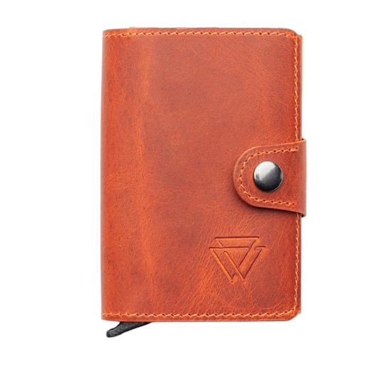 El Yapımı Hakiki Deri Mechanized Multi Wallet