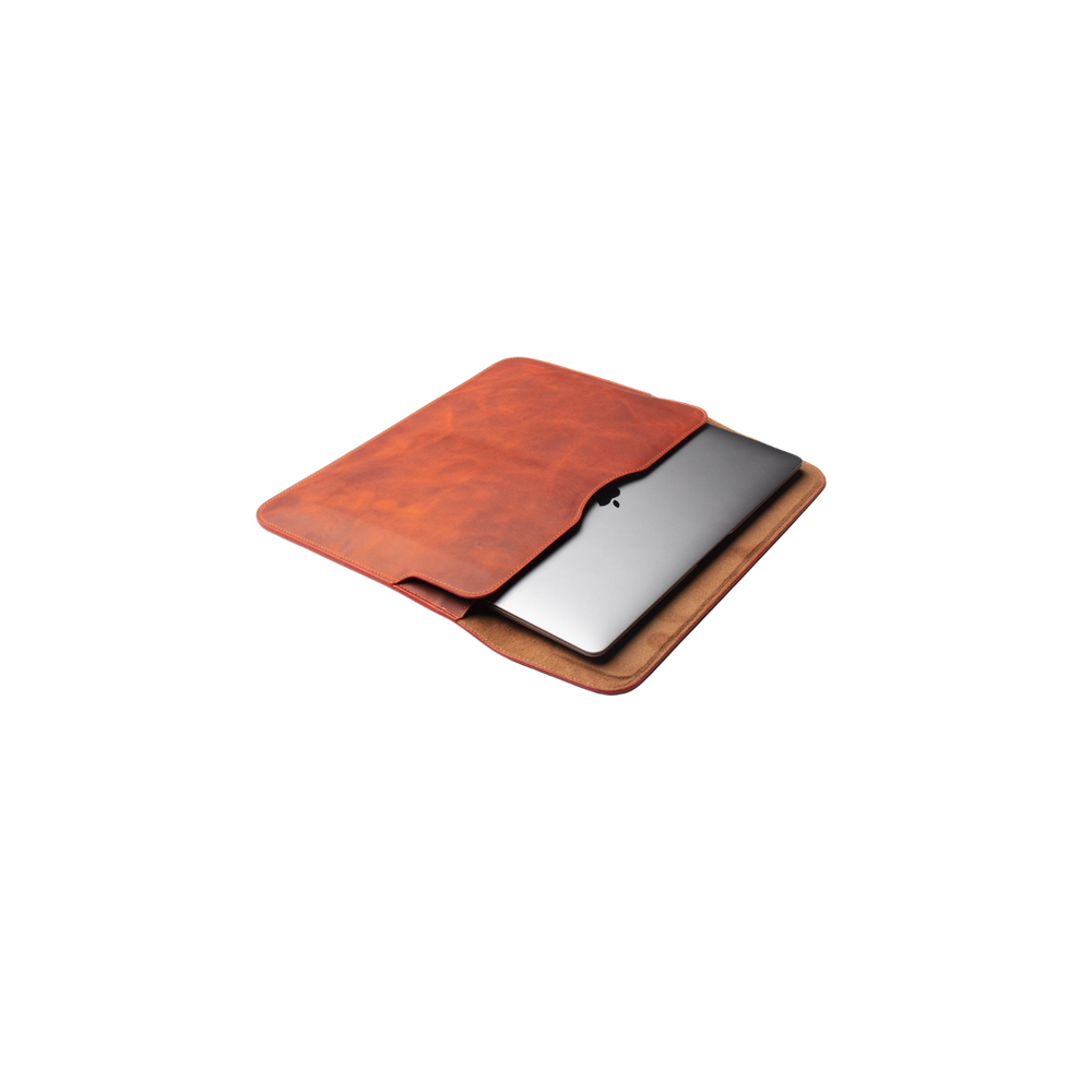 El Yapımı Hakiki Deri MacBook Air Sleeve 16"