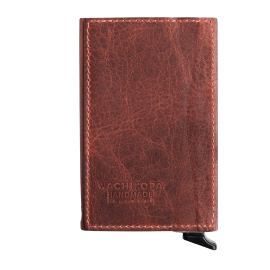 El Yapımı Hakiki Deri Mechanized Wallet