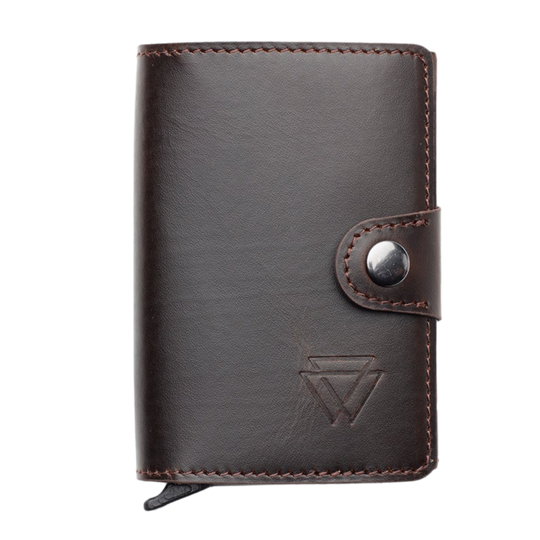 El Yapımı Hakiki Deri Mechanized Multi Wallet