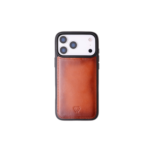 Back Cover El Yapımı Hakiki Deri iPhone 17 Pro Kılıfı