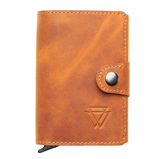 El Yapımı Hakiki Deri Mechanized Multi Wallet