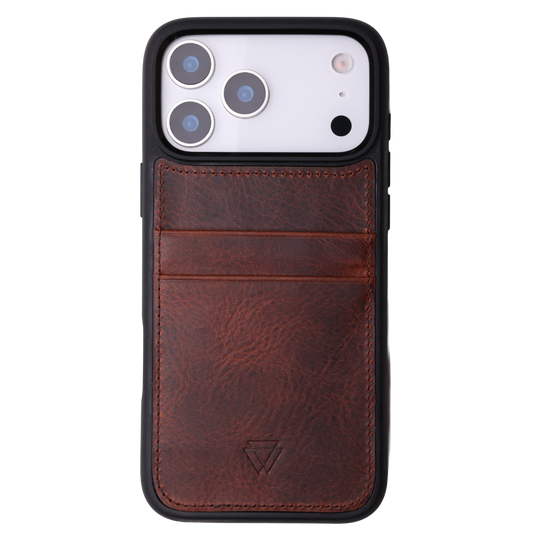 Back Cover C.C El Yapımı Hakiki Deri iPhone 17 Pro Kılıfı