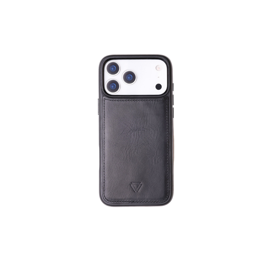 Back Cover El Yapımı Hakiki Deri iPhone 17 Pro Kılıfı