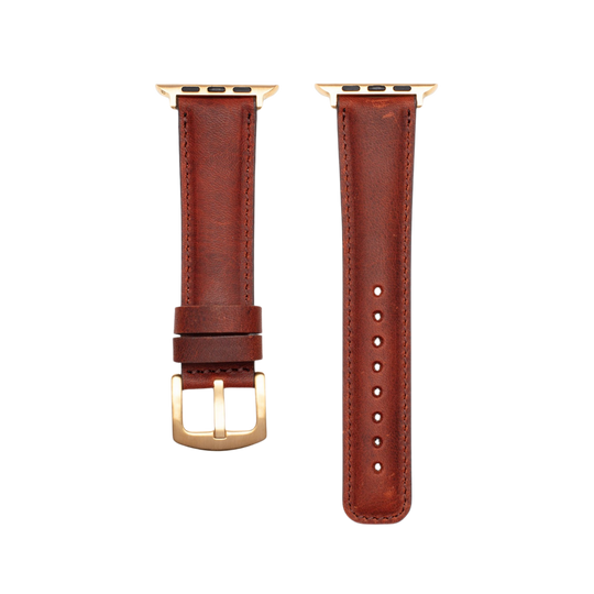 El Yapımı Hakiki Deri Apple Watch 38-40-41 mm Saat Kordonu