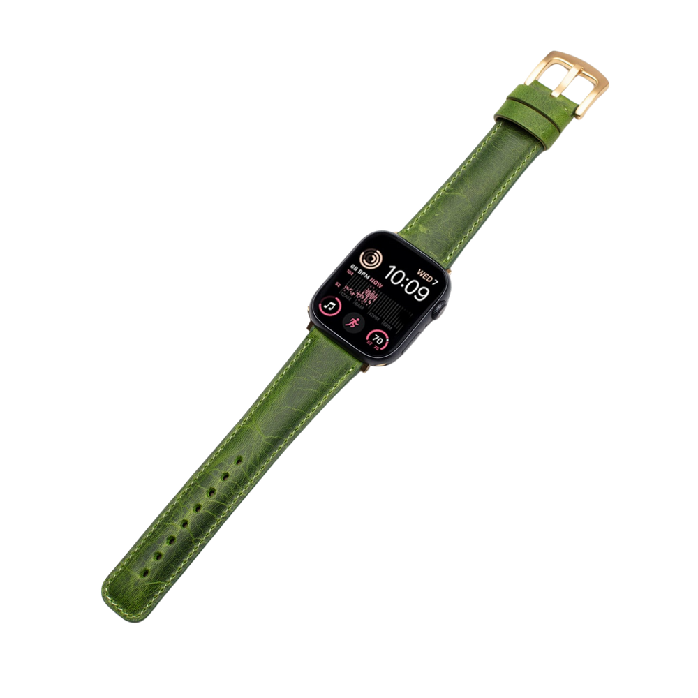 El Yapımı Hakiki Deri Apple Watch 38-40-41 mm Saat Kordonu