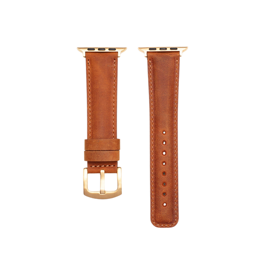 El Yapımı Hakiki Deri Apple Watch 38-40-41 mm Saat Kordonu
