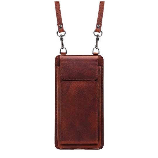 Neck Strap El Yapımı Hakiki Deri iPhone 17 Air  Kılıfı