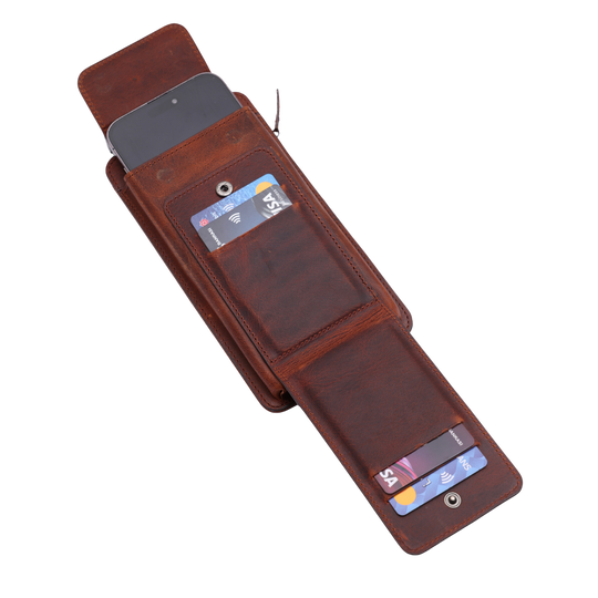 Neck Strap El Yapımı Hakiki Deri iPhone 17 Air  Kılıfı