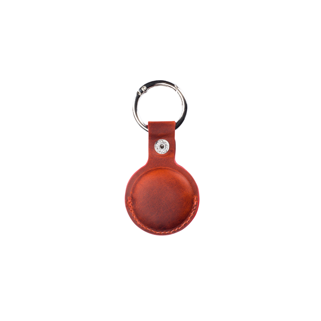 El Yapımı Hakiki Deri Airtag Key Holder