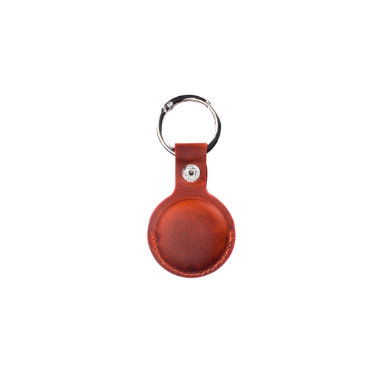 El Yapımı Hakiki Deri Airtag Key Holder