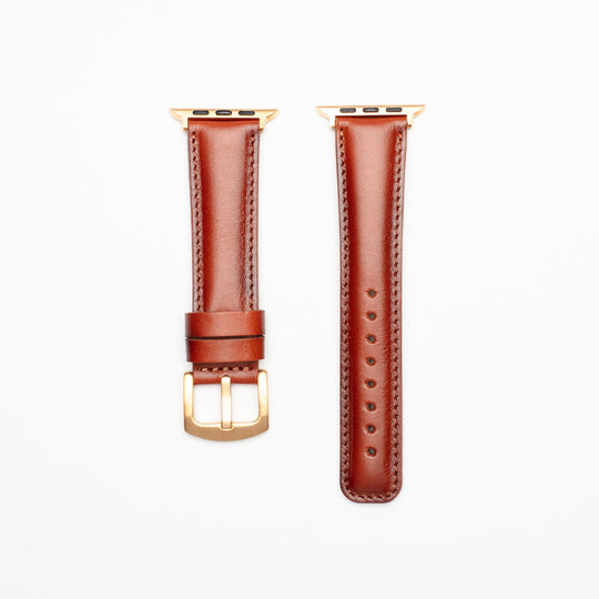 El Yapımı Hakiki Deri Apple Watch 38-40-41 mm Saat Kordonu