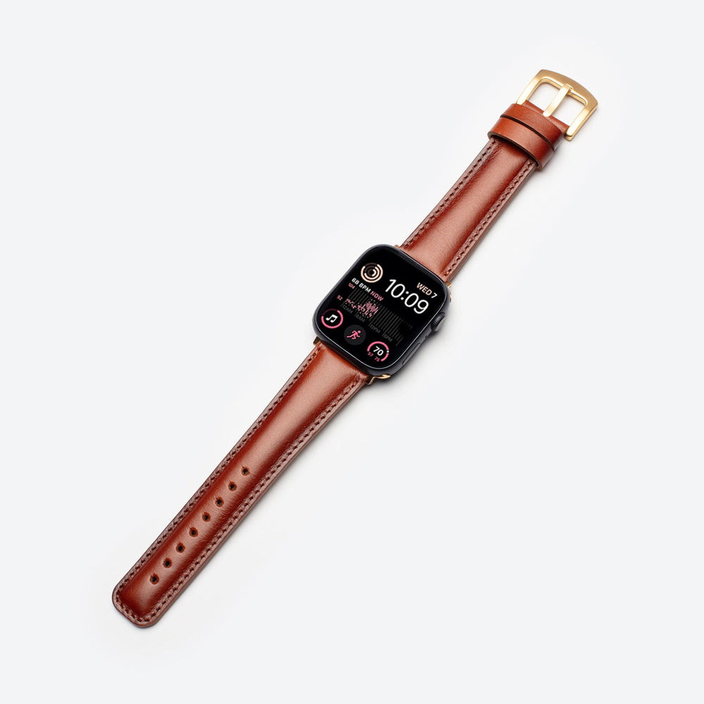 El Yapımı Hakiki Deri Apple Watch42-44-45 mm Saat Kordonu