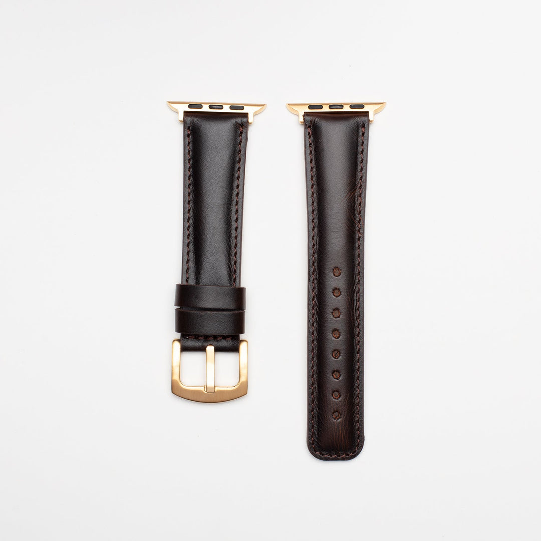 El Yapımı Hakiki Deri Apple Watch 38-40-41 mm Saat Kordonu